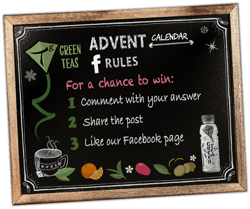 Tg Green Tea Advent Calendar competition on Facebook